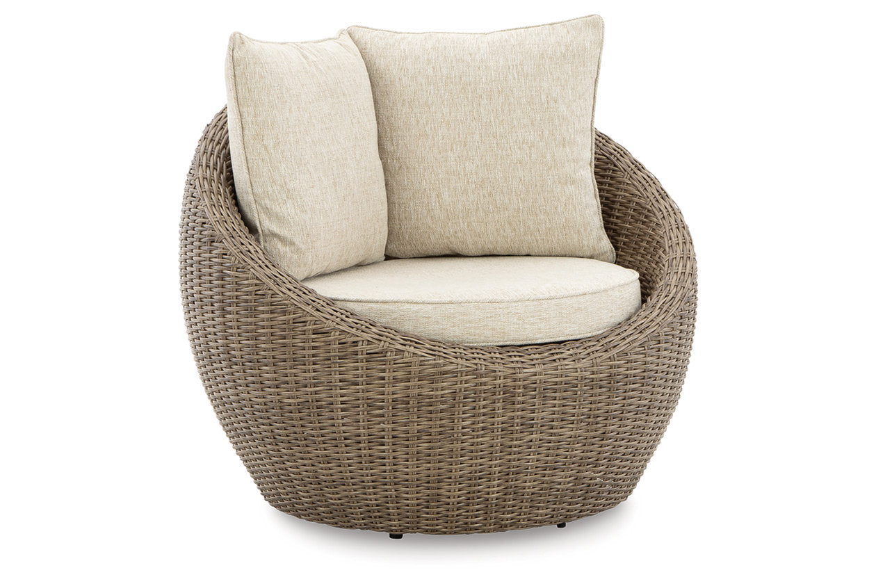 DANSON Beige Swivel Lounge with Cushion, Set of 2 - P505-821 - Bien Home Furniture & Electronics