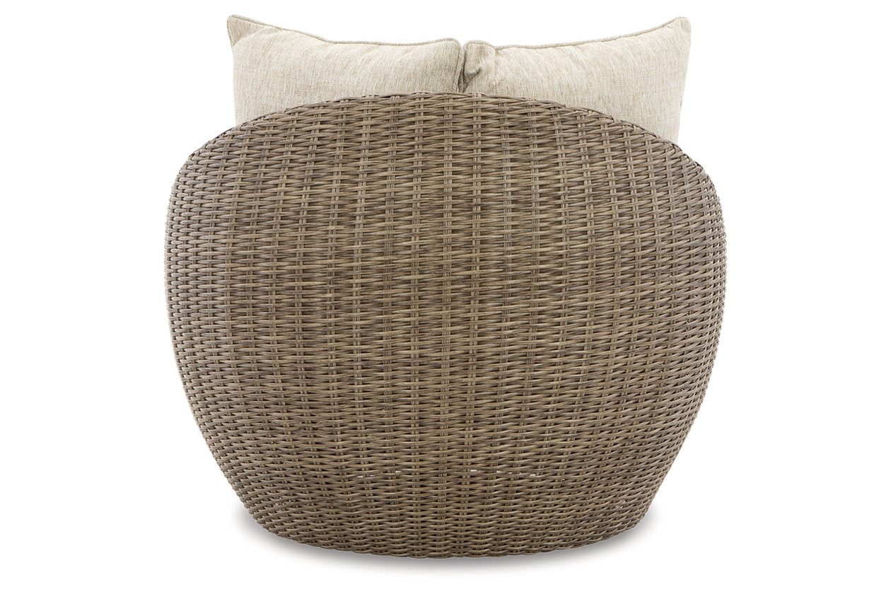 DANSON Beige Swivel Lounge with Cushion, Set of 2 - P505-821 - Bien Home Furniture & Electronics