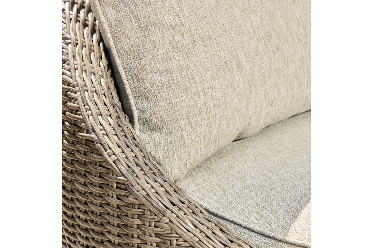 DANSON Beige Swivel Lounge with Cushion, Set of 2 - P505-821 - Bien Home Furniture & Electronics