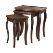 Daphne 3-Piece Curved Leg Nesting Tables Warm Brown - 901076 - Bien Home Furniture & Electronics