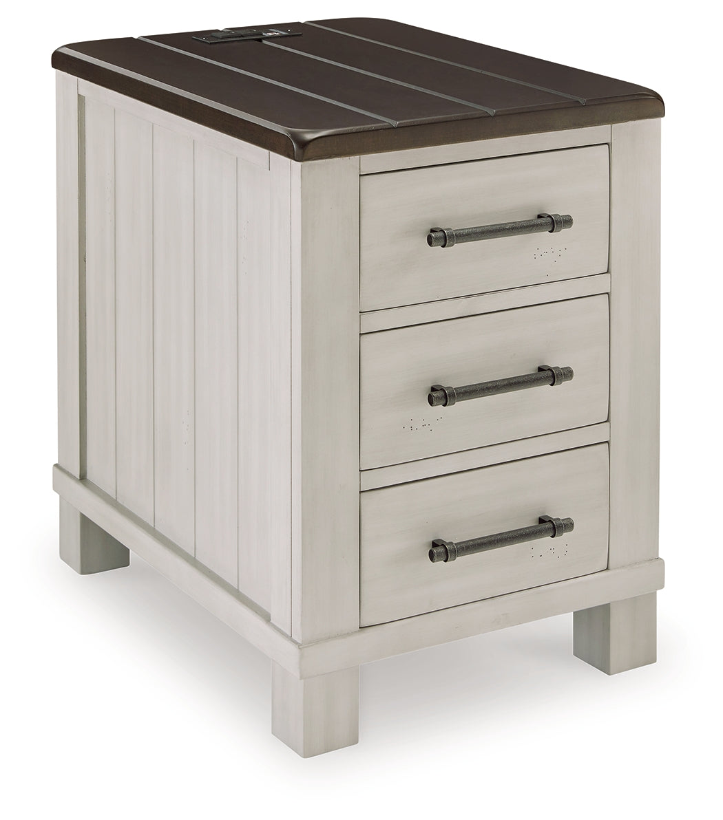 Darborn Gray/Brown Chairside End Table - T796-7 - Bien Home Furniture & Electronics