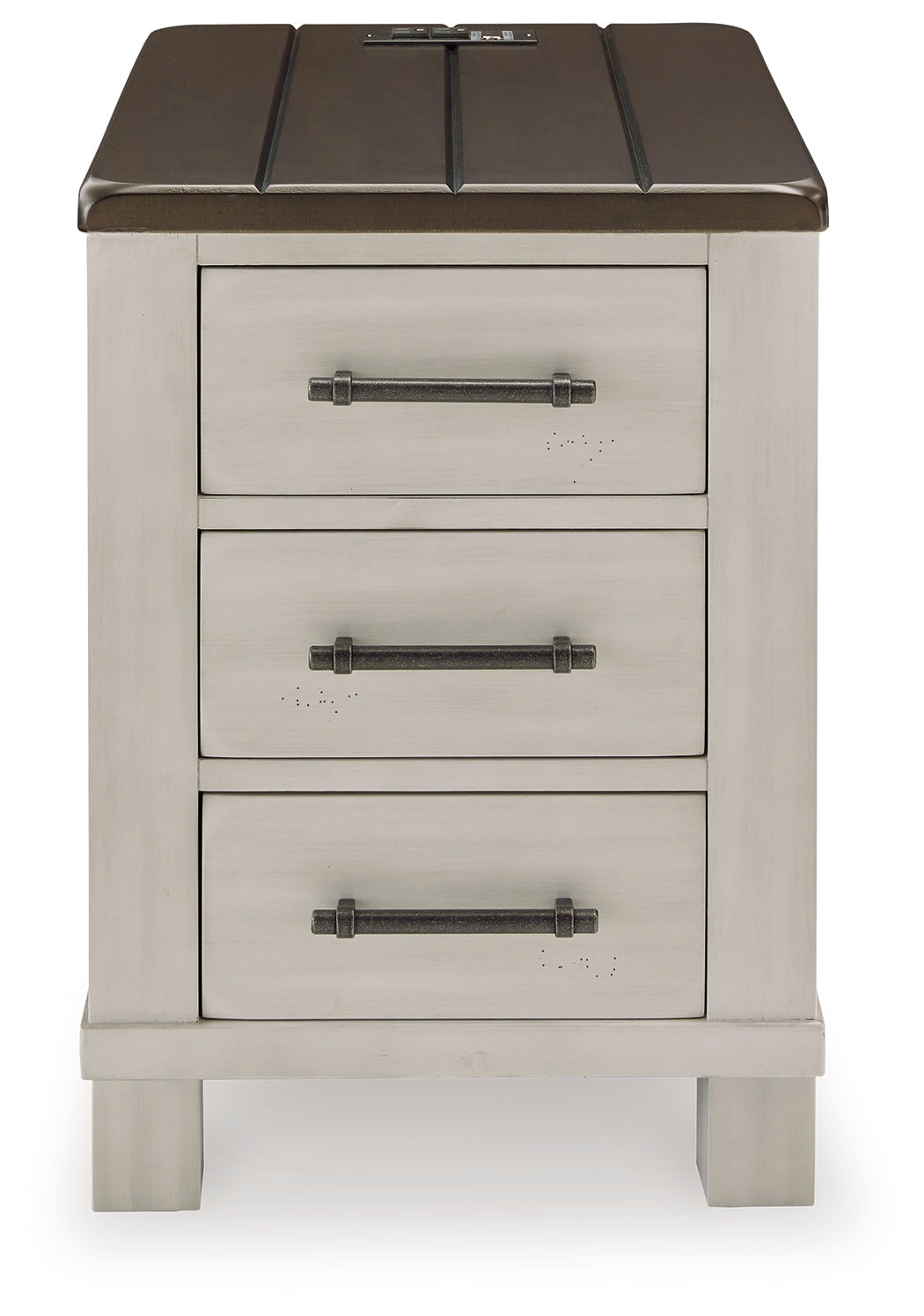 Darborn Gray/Brown Chairside End Table - T796-7 - Bien Home Furniture & Electronics