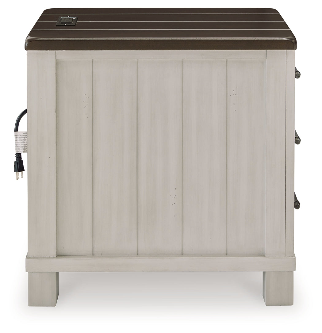 Darborn Gray/Brown Chairside End Table - T796-7 - Bien Home Furniture & Electronics