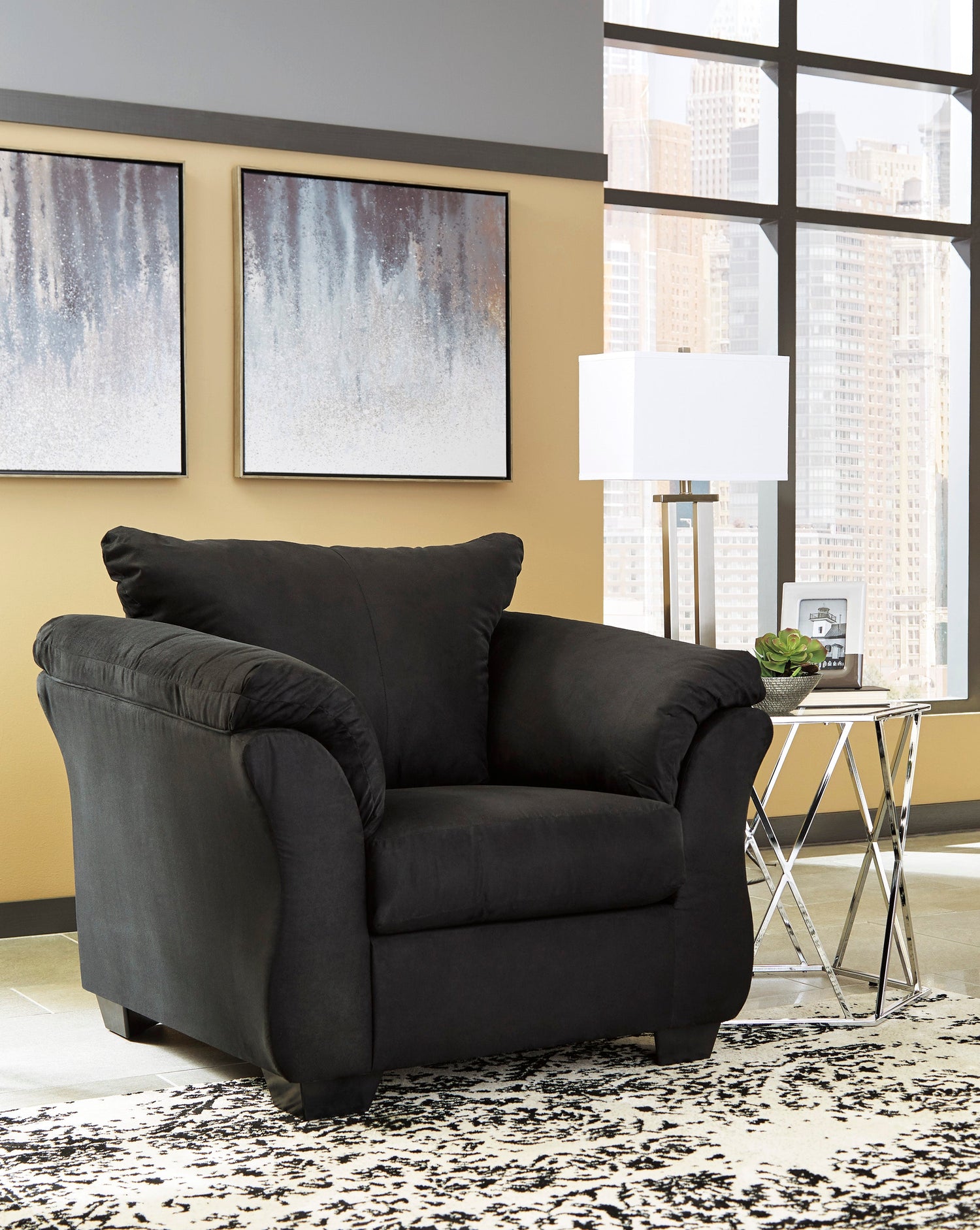 Darcy Black Living Room Set - SET | 7500838 | 7500835 - Bien Home Furniture & Electronics