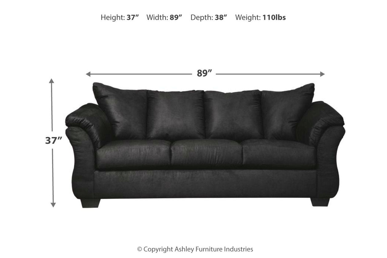 Darcy Black Sofa - 7500838 - Bien Home Furniture & Electronics