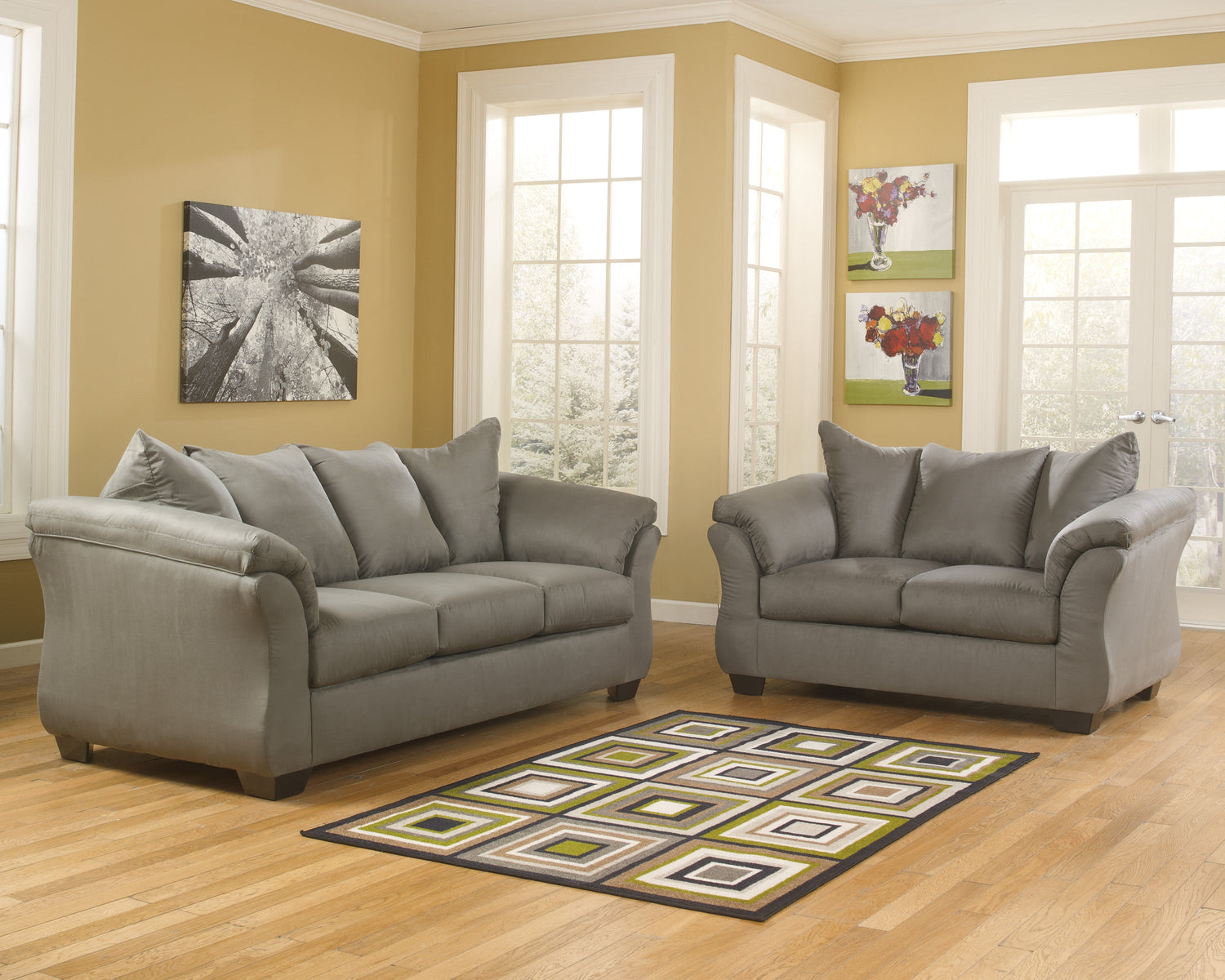 Darcy Cobblestone Living Room Set - SET | 7500538 | 7500535 | 7500520 | 7500525 | 7500514 - Bien Home Furniture & Electronics