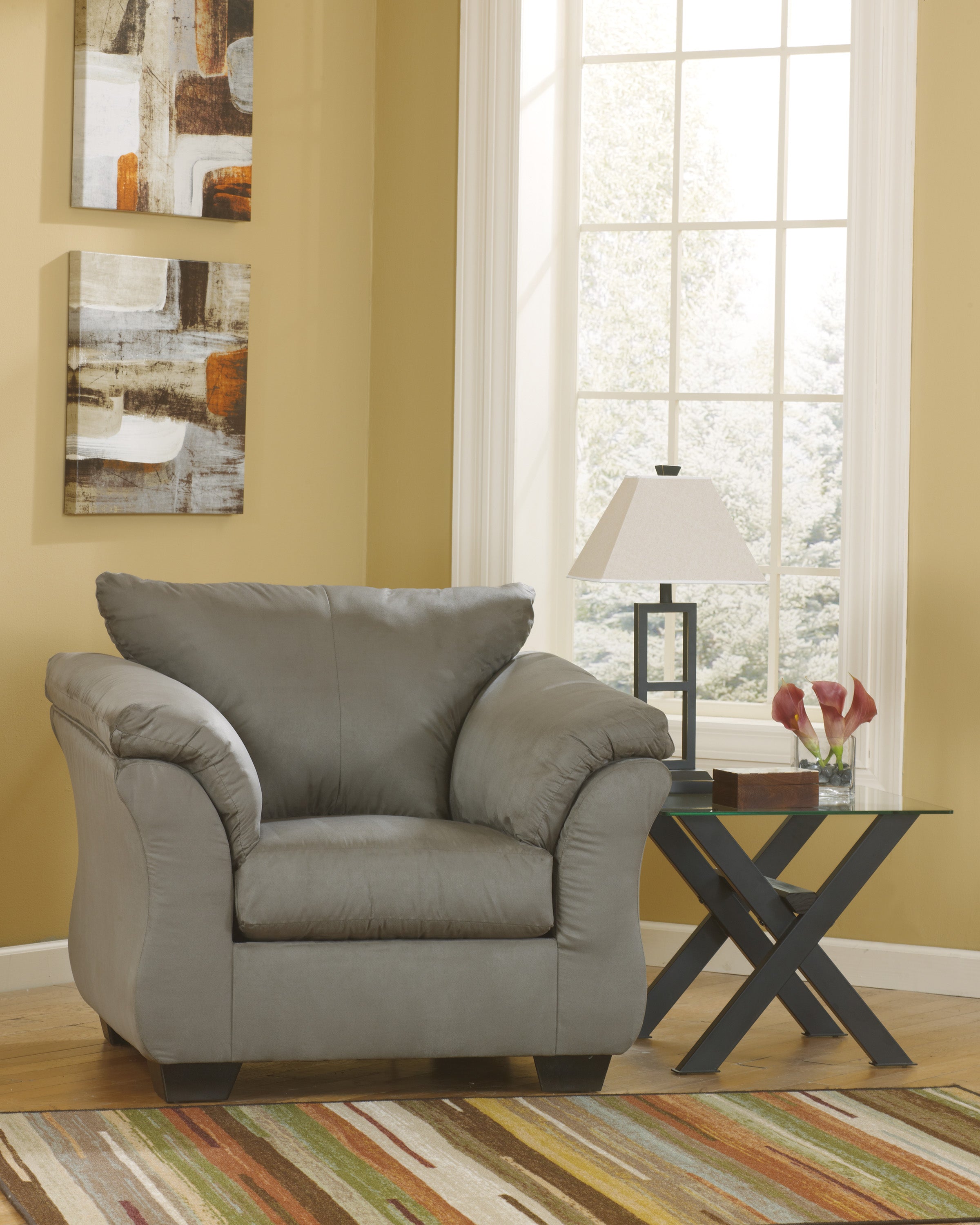 Darcy Cobblestone Living Room Set - SET | 7500538 | 7500535 | 7500520 | 7500525 | 7500514 - Bien Home Furniture & Electronics