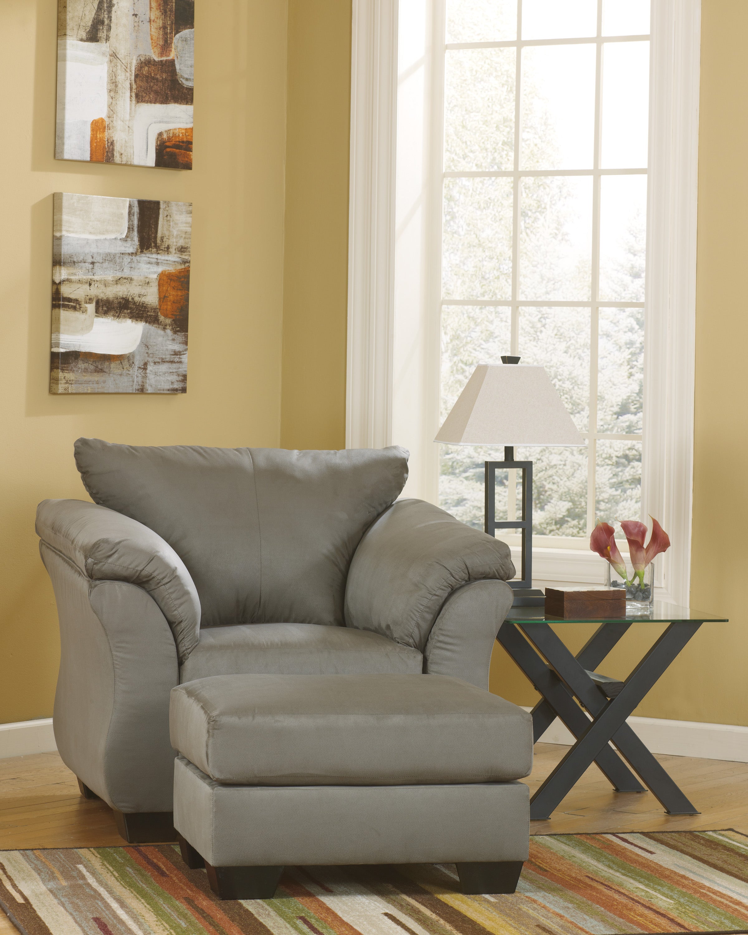 Darcy Cobblestone Living Room Set - SET | 7500538 | 7500535 | 7500520 | 7500525 | 7500514 - Bien Home Furniture & Electronics