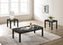 Darius Faux Marble Rectangle 3-Piece Occasional Table Set Black - 723605 - Bien Home Furniture & Electronics