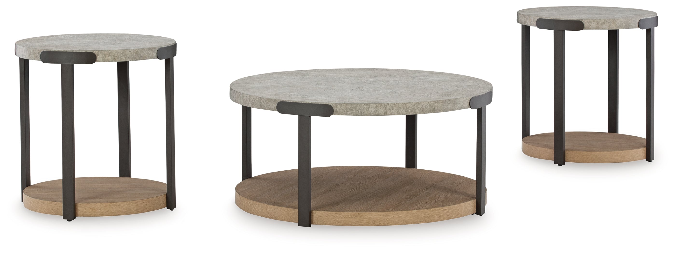 Darthurst Light Brown Table (Set of 3) - T383-13 - Bien Home Furniture & Electronics