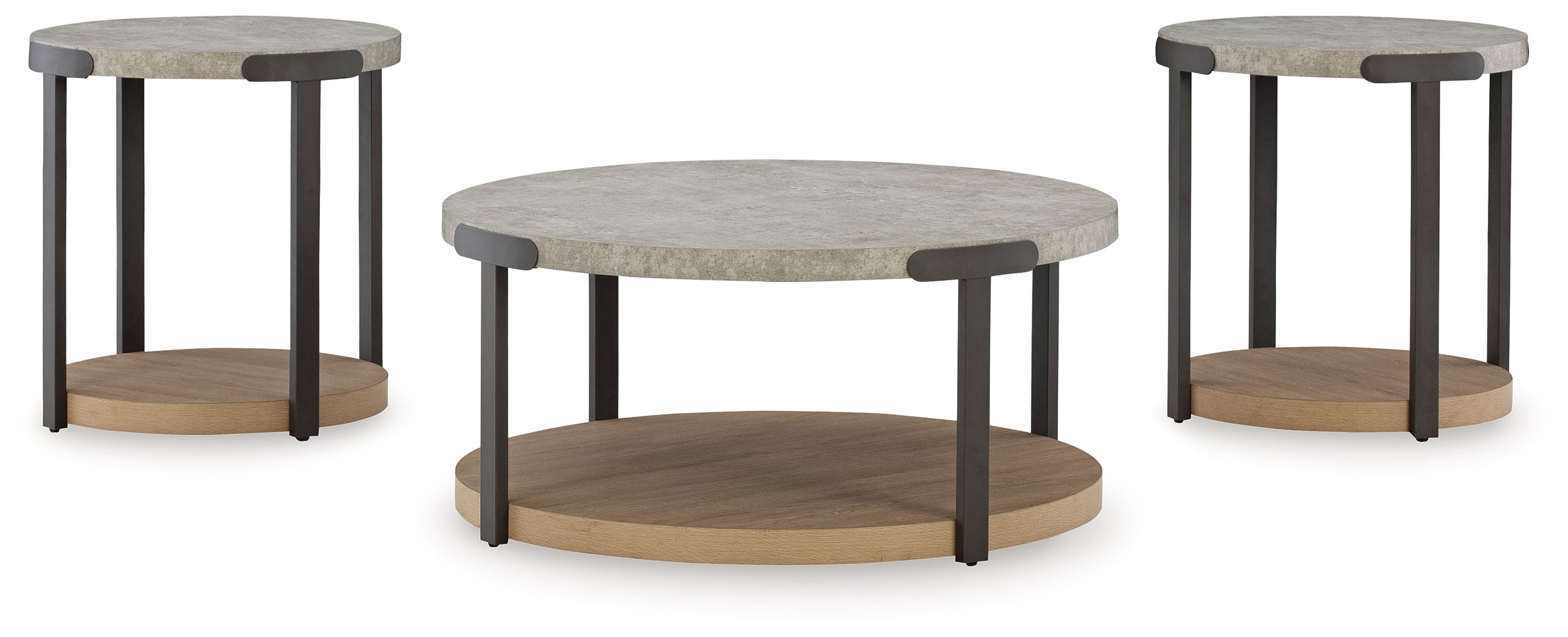 Darthurst Light Brown Table (Set of 3) - T383-13 - Bien Home Furniture & Electronics