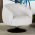 Dave Beige/Matte Black Upholstered Swivel Accent Chair - 905739 - Bien Home Furniture & Electronics
