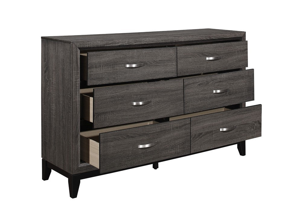 Davi Gray Dresser - 1645-5 - Bien Home Furniture & Electronics