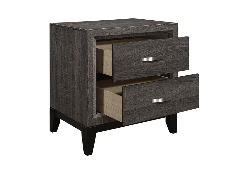 Davi Gray Nightstand - 1645-4 - Bien Home Furniture & Electronics