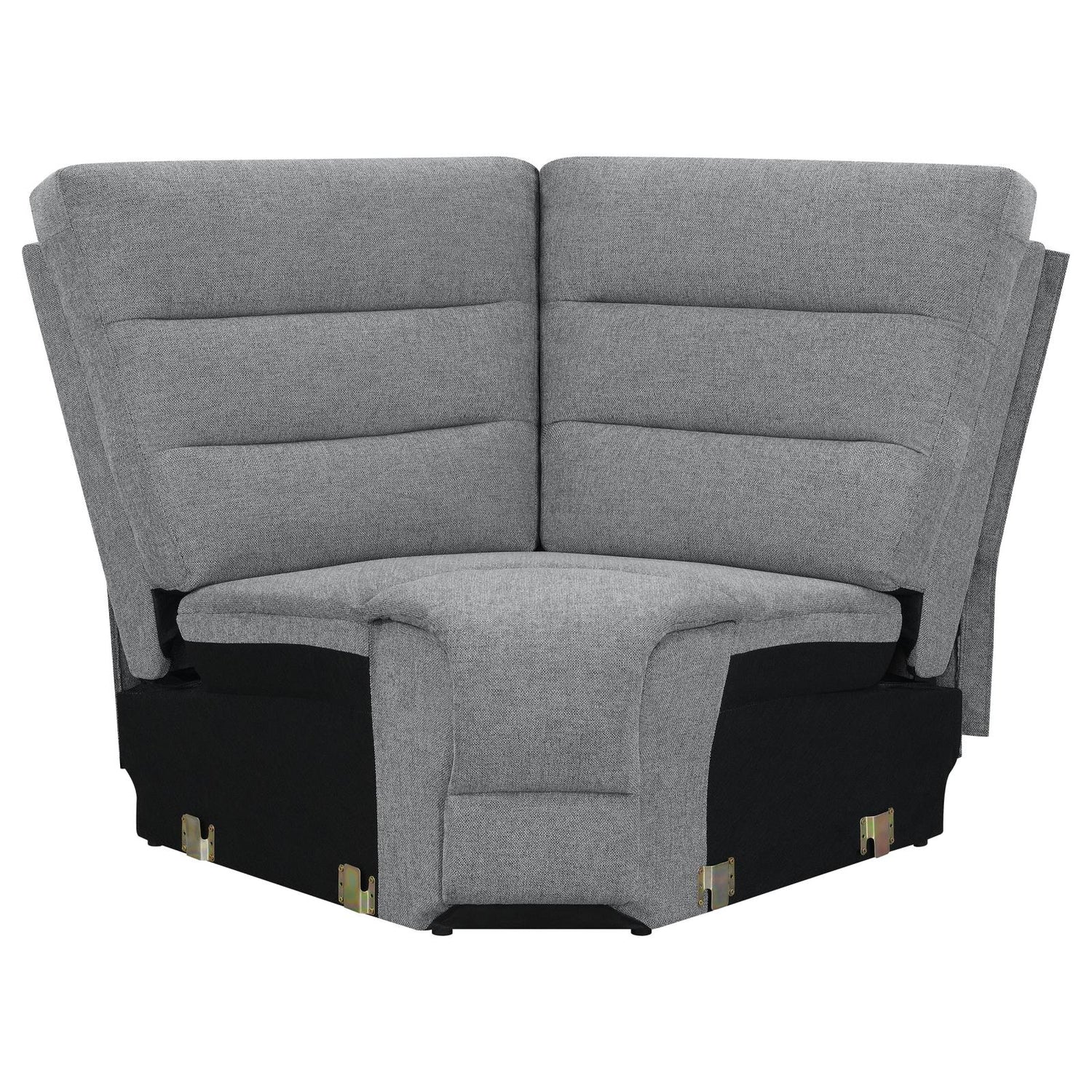 David 3-Piece Upholstered Motion Sectional with Pillow Arms Smoke - 609620 - Bien Home Furniture & Electronics
