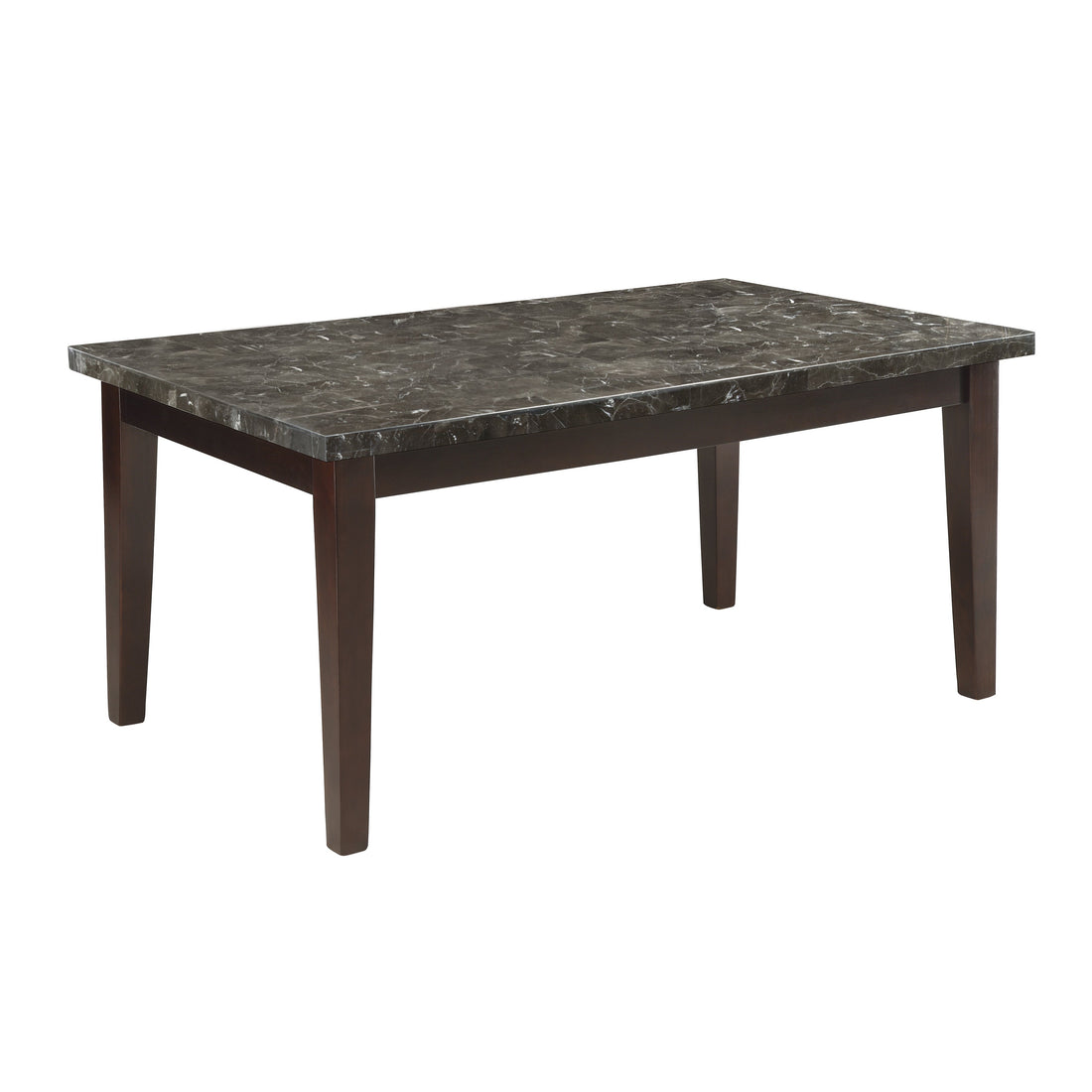 Decatur Dark Cherry Marble-Top Dining Table - 2456-64 - Bien Home Furniture &amp; Electronics