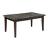Decatur Dark Cherry Marble-Top Dining Table - 2456-64 - Bien Home Furniture & Electronics