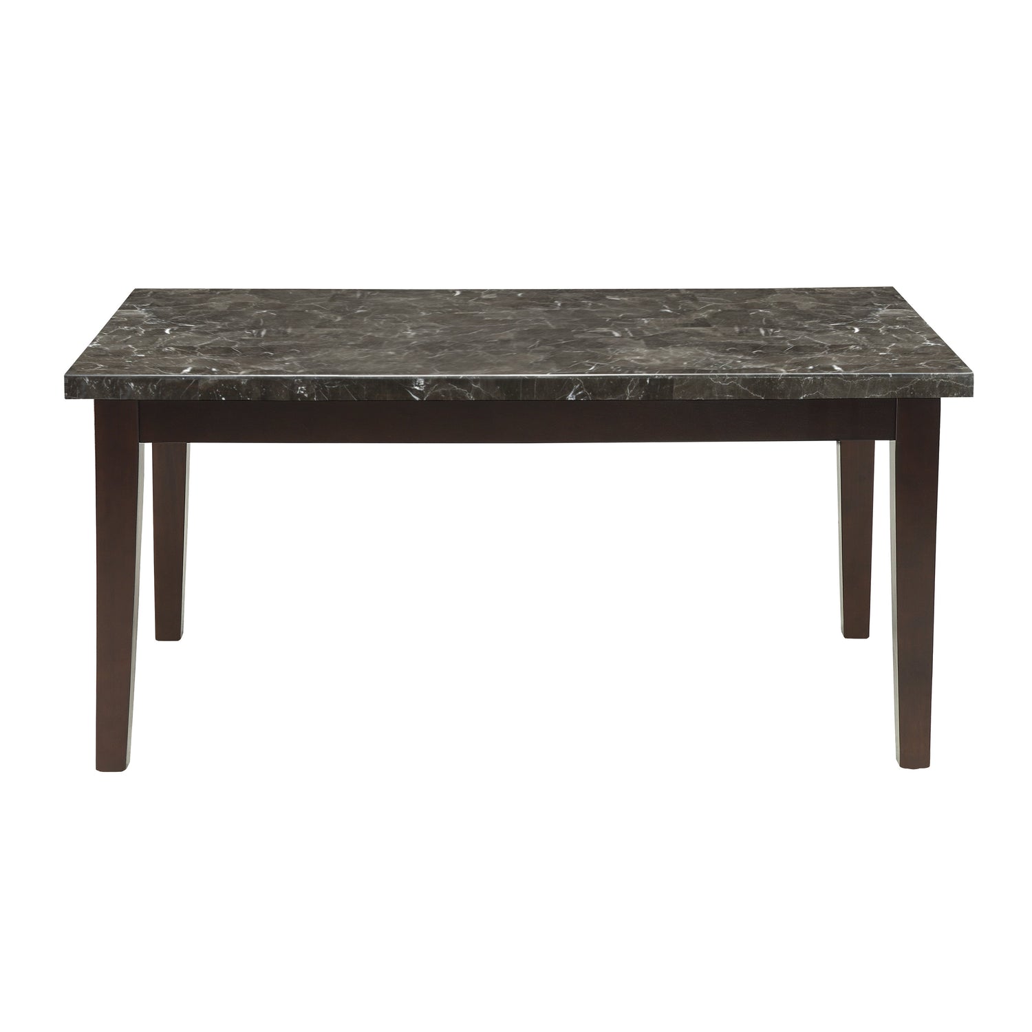 Decatur Dark Cherry Marble-Top Dining Table - 2456-64 - Bien Home Furniture &amp; Electronics