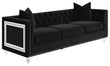 Delilah Upholstered Tufted Tuxedo Arm Sofa Black - 509361 - Bien Home Furniture & Electronics