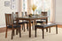 Delmar Burnished Brown 6-Piece Dining Set - 5511 - Bien Home Furniture & Electronics