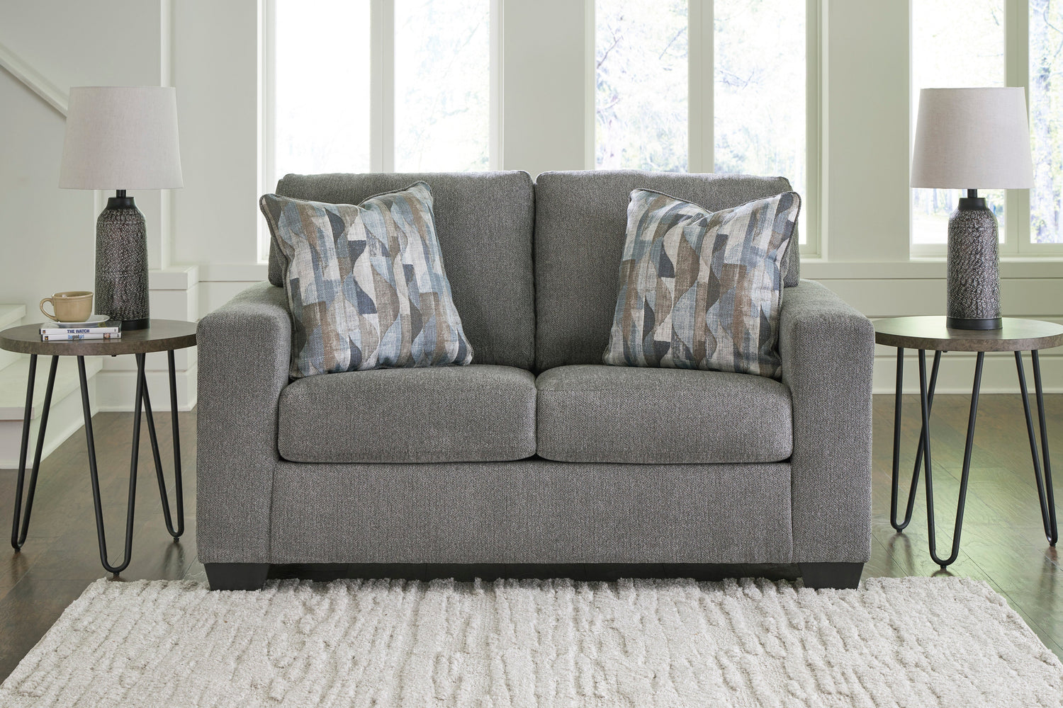 Deltona Graphite Living Room Set - SET | 5120538 | 5120535 - Bien Home Furniture &amp; Electronics