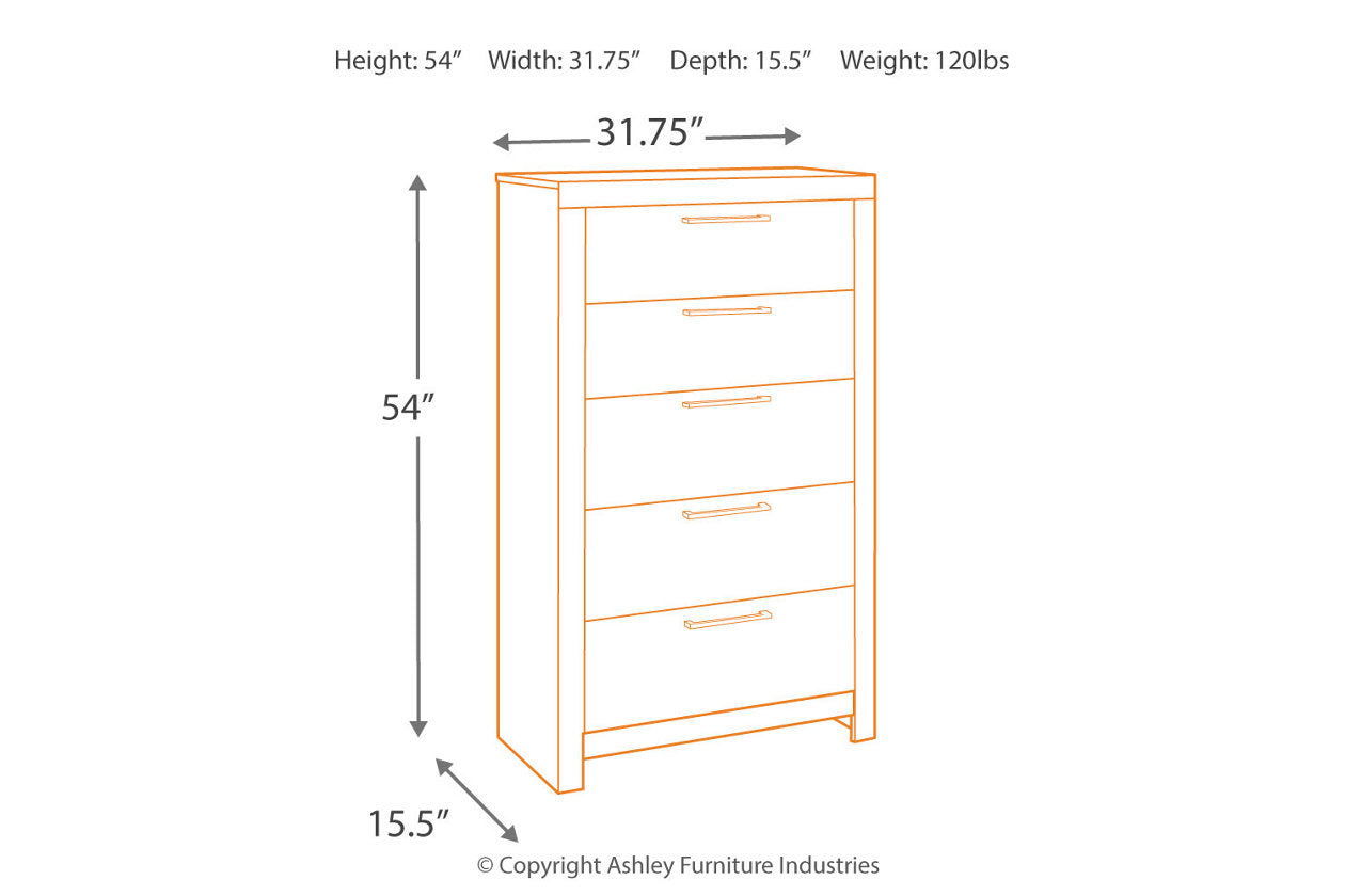 Derekson Multi Gray Chest of Drawers - B200-46 - Bien Home Furniture & Electronics