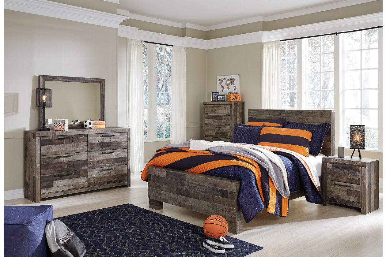 Derekson Multi Gray Full Panel Bed - SET | B200-84 | B200-86 | B200-87 - Bien Home Furniture & Electronics