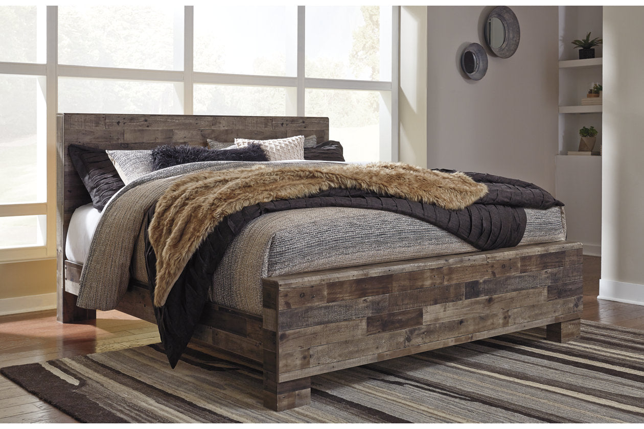 Derekson Multi Gray King Panel Headboard - B200-58 - Bien Home Furniture & Electronics
