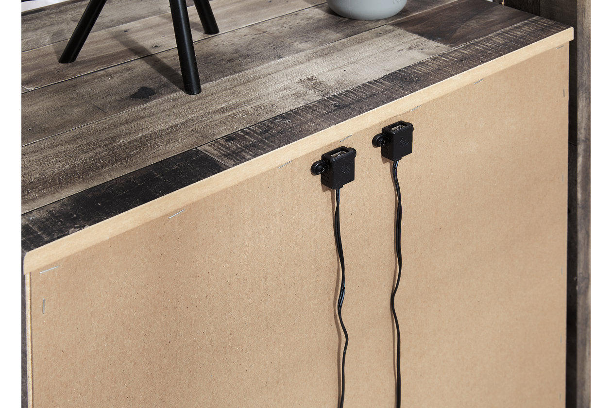 Derekson Multi Gray Nightstand - B200-92 - Bien Home Furniture & Electronics