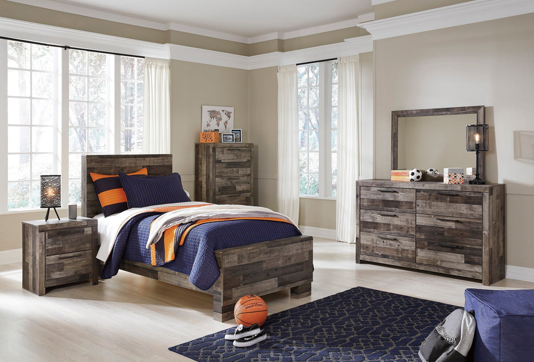 Derekson Multi Gray Panel Youth Bedroom Set - SET | B200-84 | B200-87 | B200-86 | B200-31 | B200-36 - Bien Home Furniture &amp; Electronics