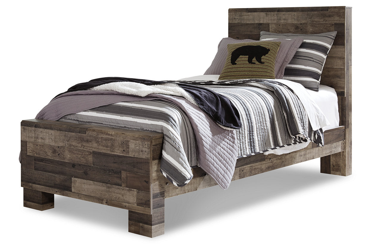 Derekson Multi Gray Twin Panel Bed - SET | B200-52 | B200-53 | B200-83 - Bien Home Furniture & Electronics
