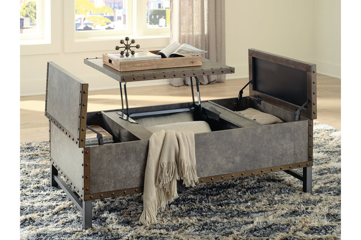 Derrylin Brown Lift-Top Coffee Table - T973-9 - Bien Home Furniture &amp; Electronics