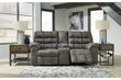 Derwin Concrete Reclining Loveseat with Console - 2840294 - Bien Home Furniture & Electronics