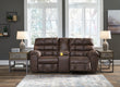 Derwin Nut Reclining Loveseat with Console - 2840194 - Bien Home Furniture & Electronics