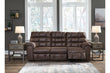 Derwin Nut Reclining Sofa with Drop Down Table - 2840189 - Bien Home Furniture & Electronics