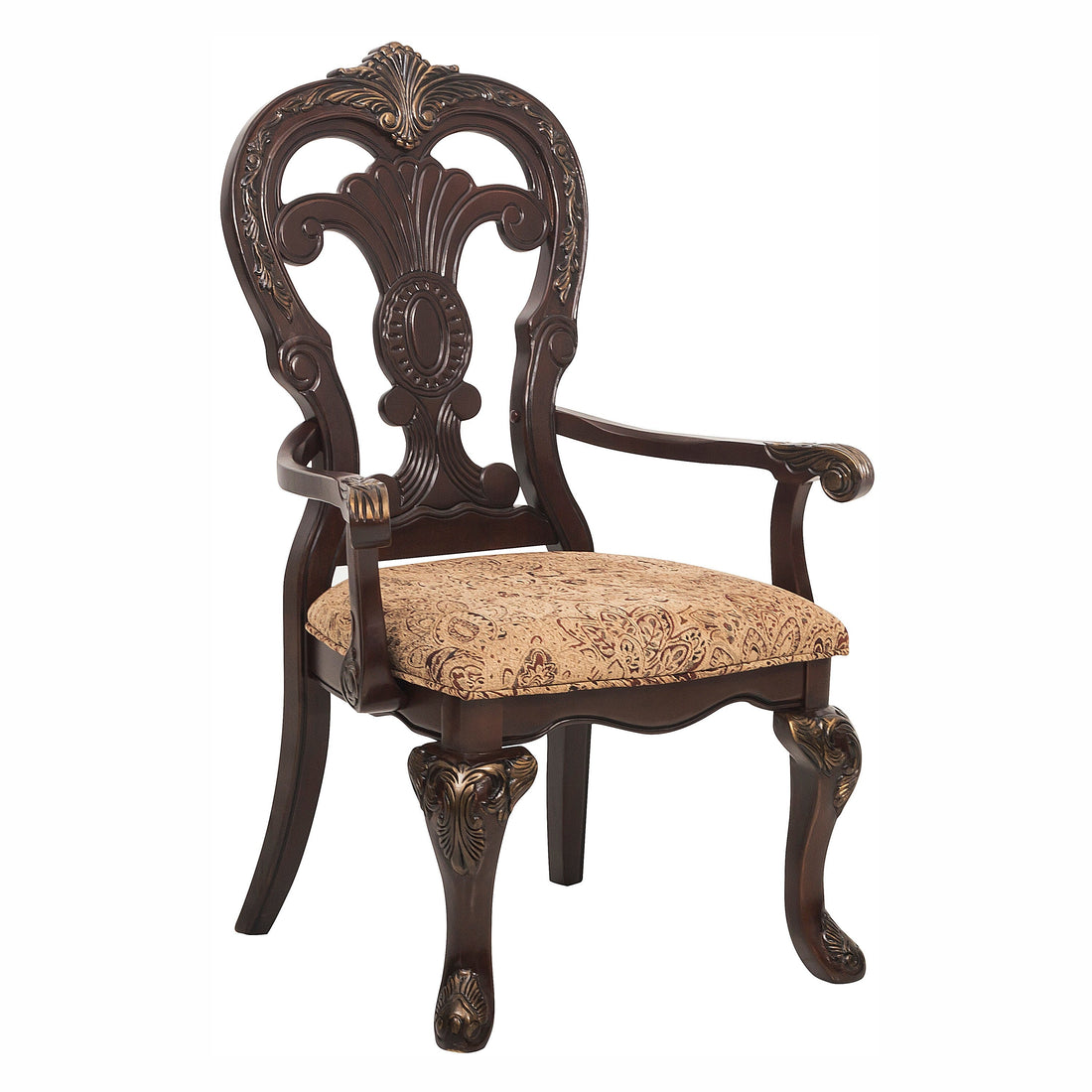 Deryn Park Cherry Arm Chair, Set of 2 - 2243A - Bien Home Furniture &amp; Electronics