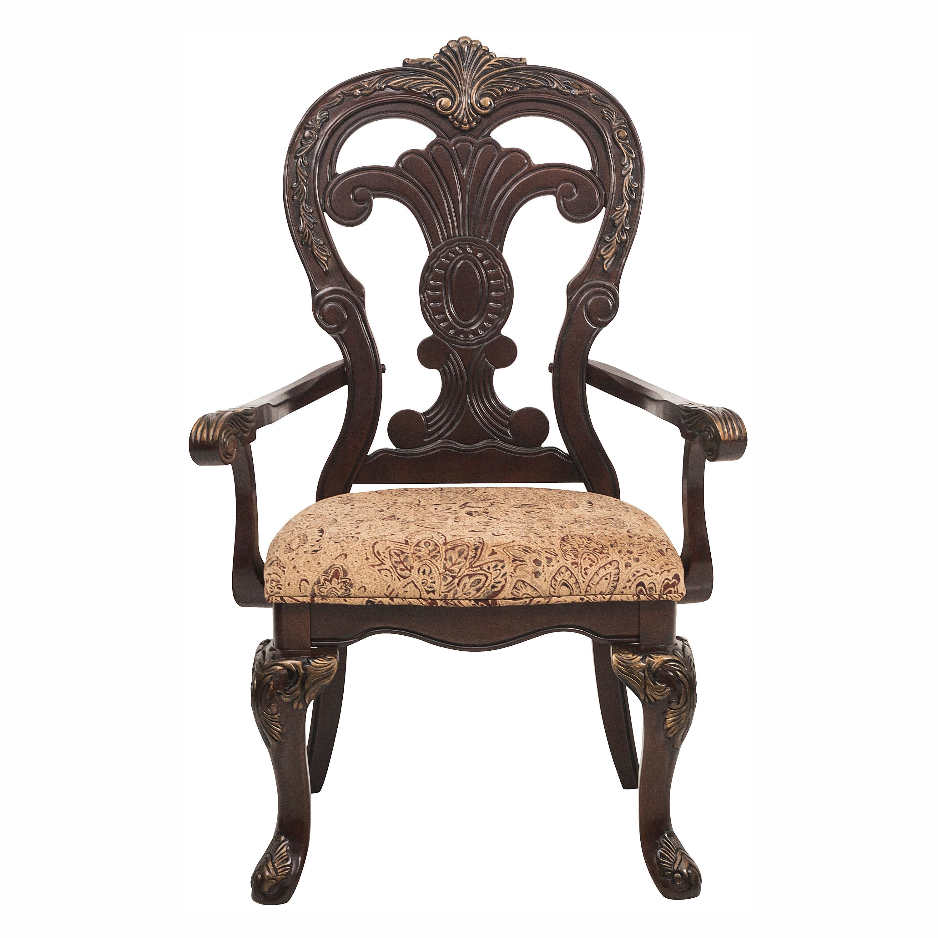 Deryn Park Cherry Arm Chair, Set of 2 - 2243A - Bien Home Furniture & Electronics