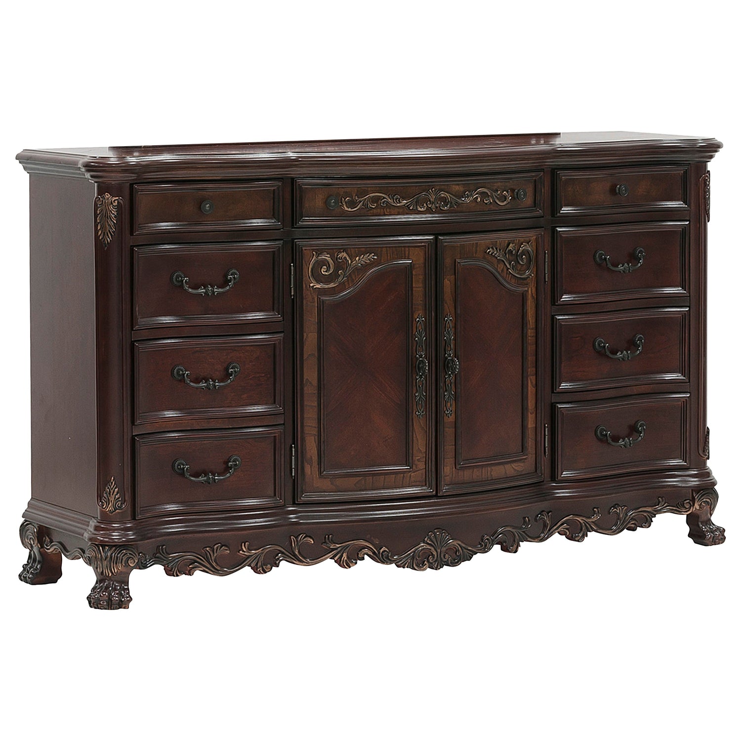 Deryn Park Cherry Dresser - 2243-5 - Bien Home Furniture & Electronics