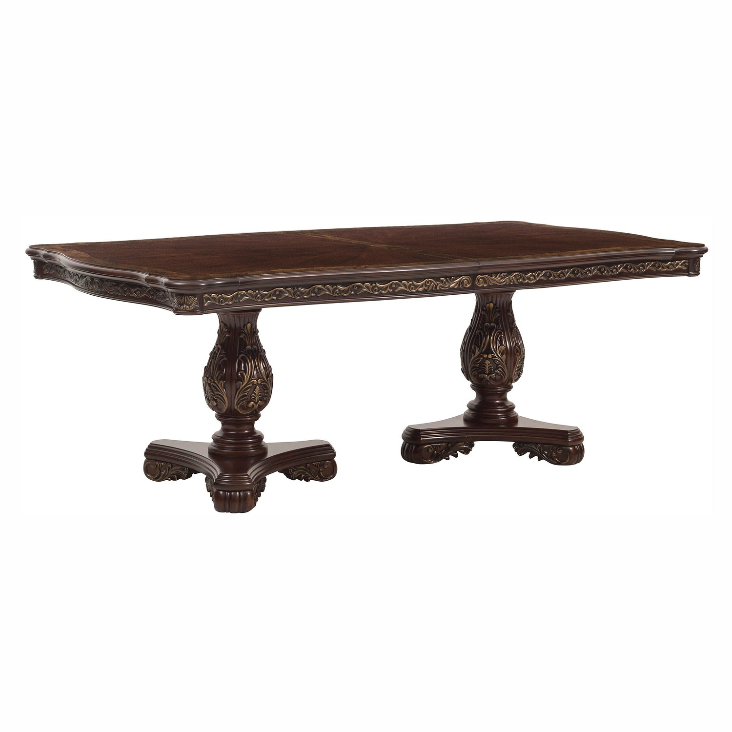 Deryn Park Cherry Extendable Dining Table - SET | 2243-114 | 2243-114B - Bien Home Furniture & Electronics