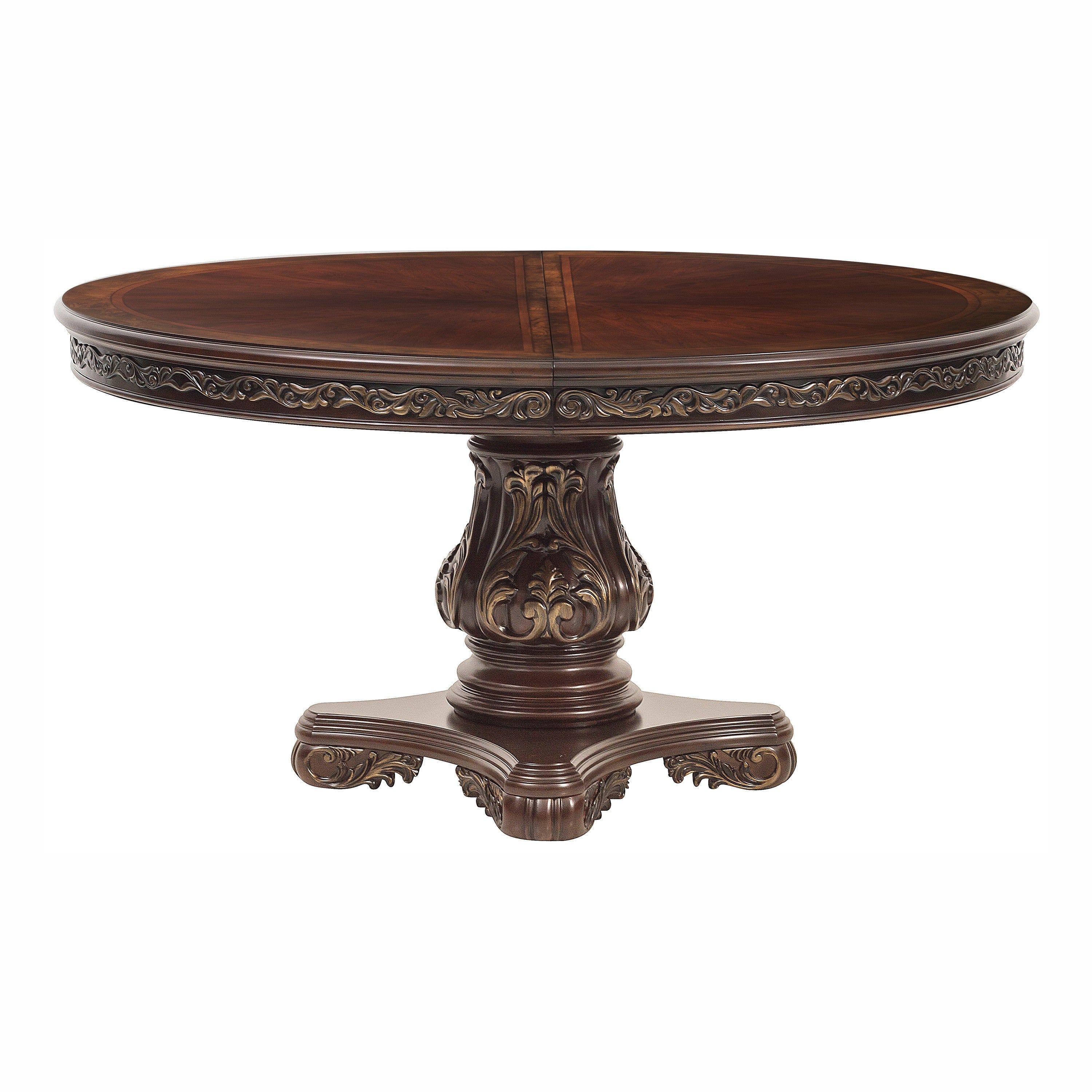 Deryn Park Cherry Extendable Round/Oval Dining Set - SET | 2243-76 | 2243-76B | 2243S(3) - Bien Home Furniture & Electronics