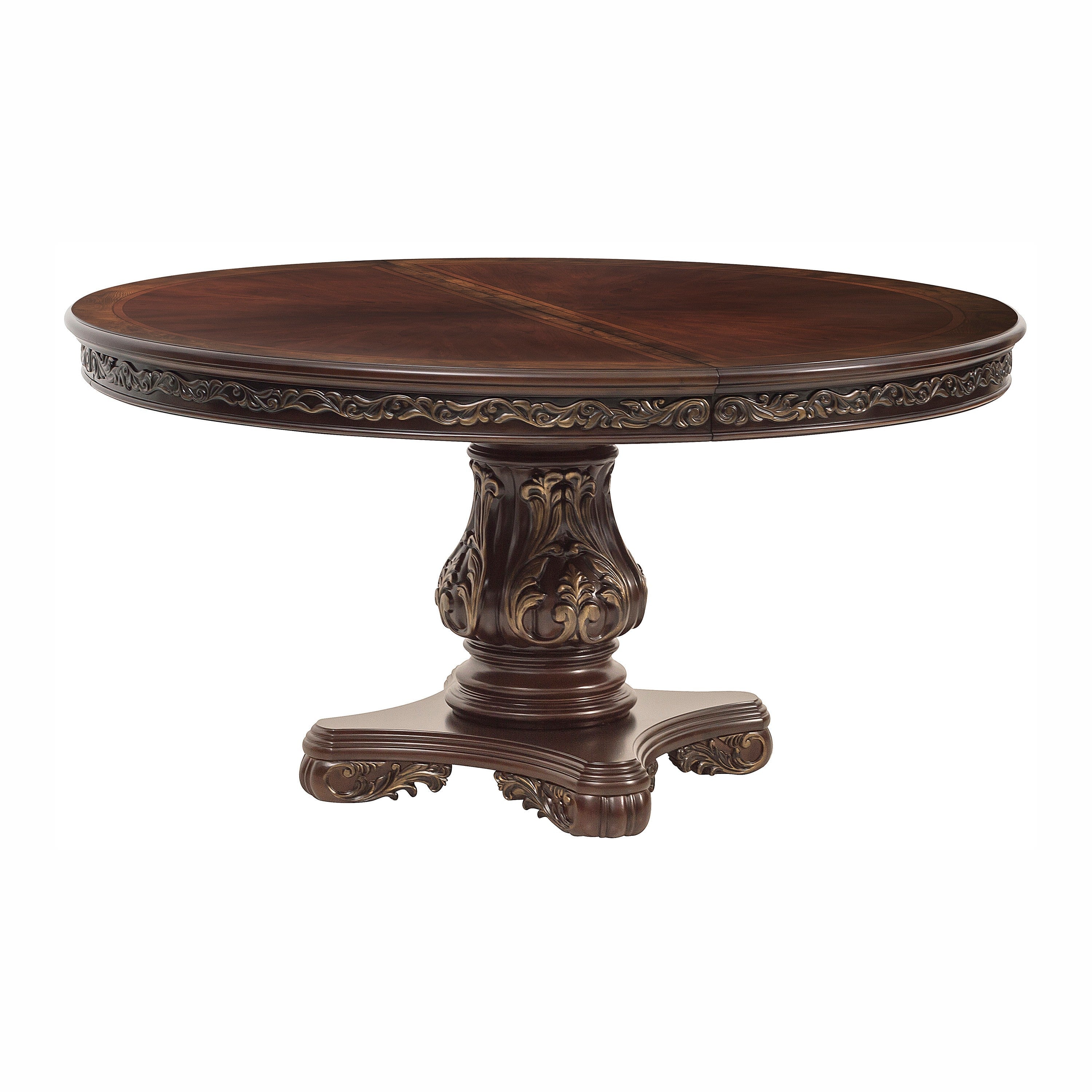 Deryn Park Cherry Extendable Round/Oval Dining Set - SET | 2243-76 | 2243-76B | 2243S(3) - Bien Home Furniture & Electronics