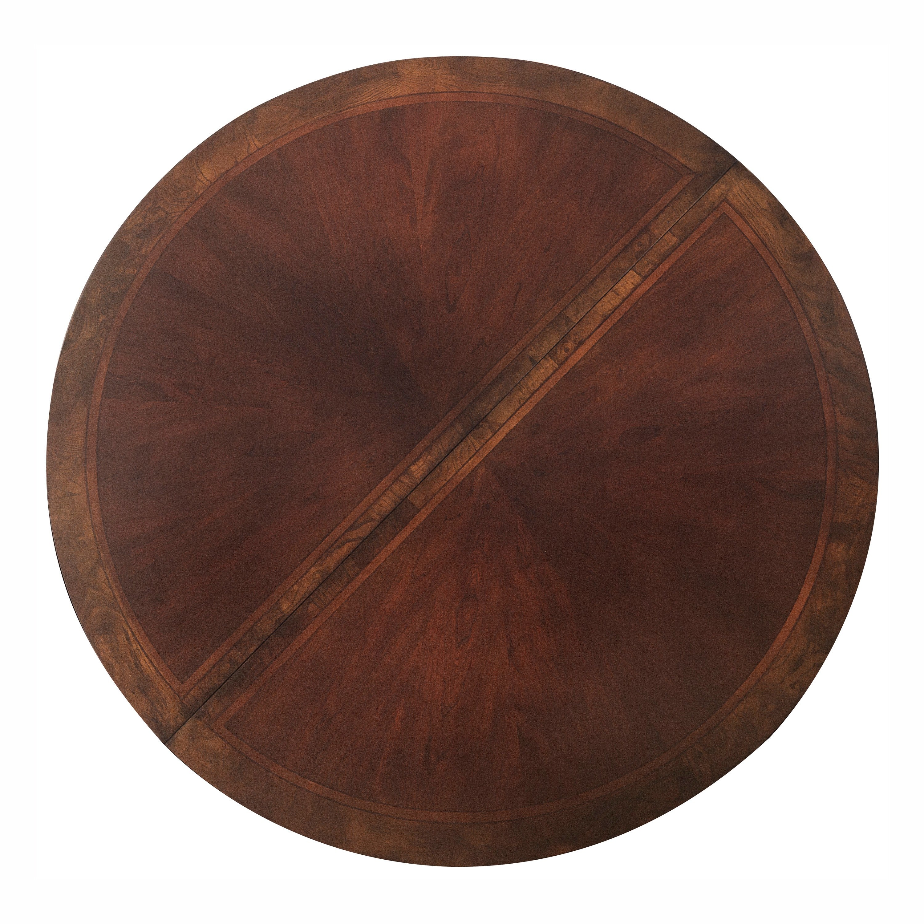 Deryn Park Cherry Extendable Round/Oval Dining Table - SET | 2243-76 | 2243-76B - Bien Home Furniture & Electronics