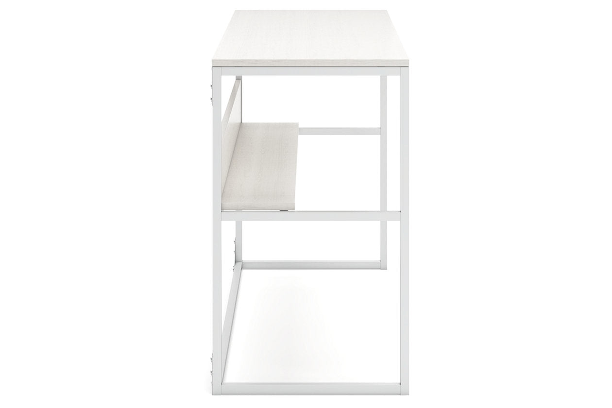 Deznee White Home Office Desk - H162-14 - Bien Home Furniture & Electronics