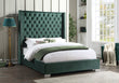 Diamond Tufted Green 6FT Queen Bed - HH221 Queen - Bien Home Furniture & Electronics