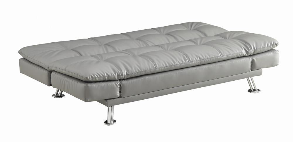 Dilleston Tufted Back Upholstered Sofa Bed Gray - 500096 - Bien Home Furniture & Electronics
