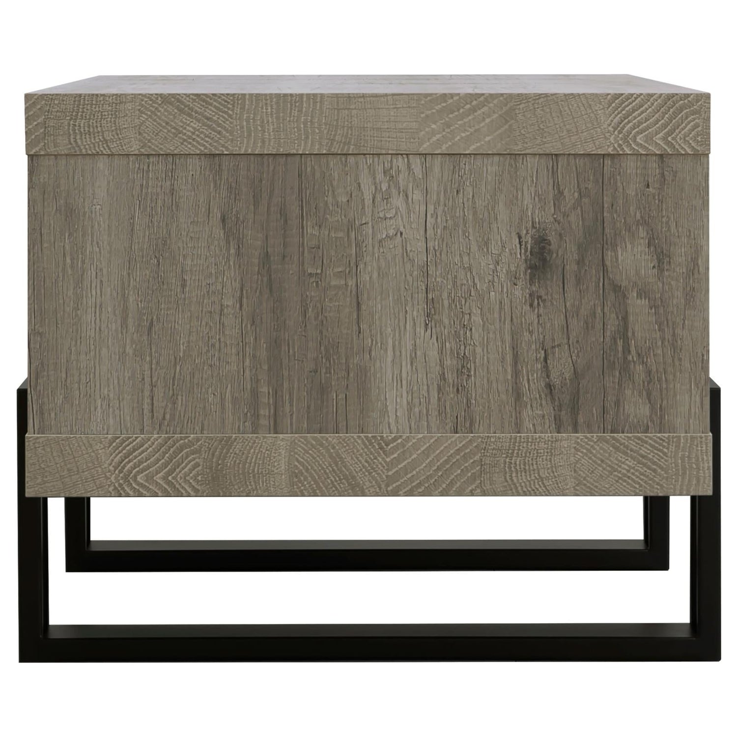 Dinard Gray Driftwood Coffee Table with Shelf - 720878 - Bien Home Furniture & Electronics