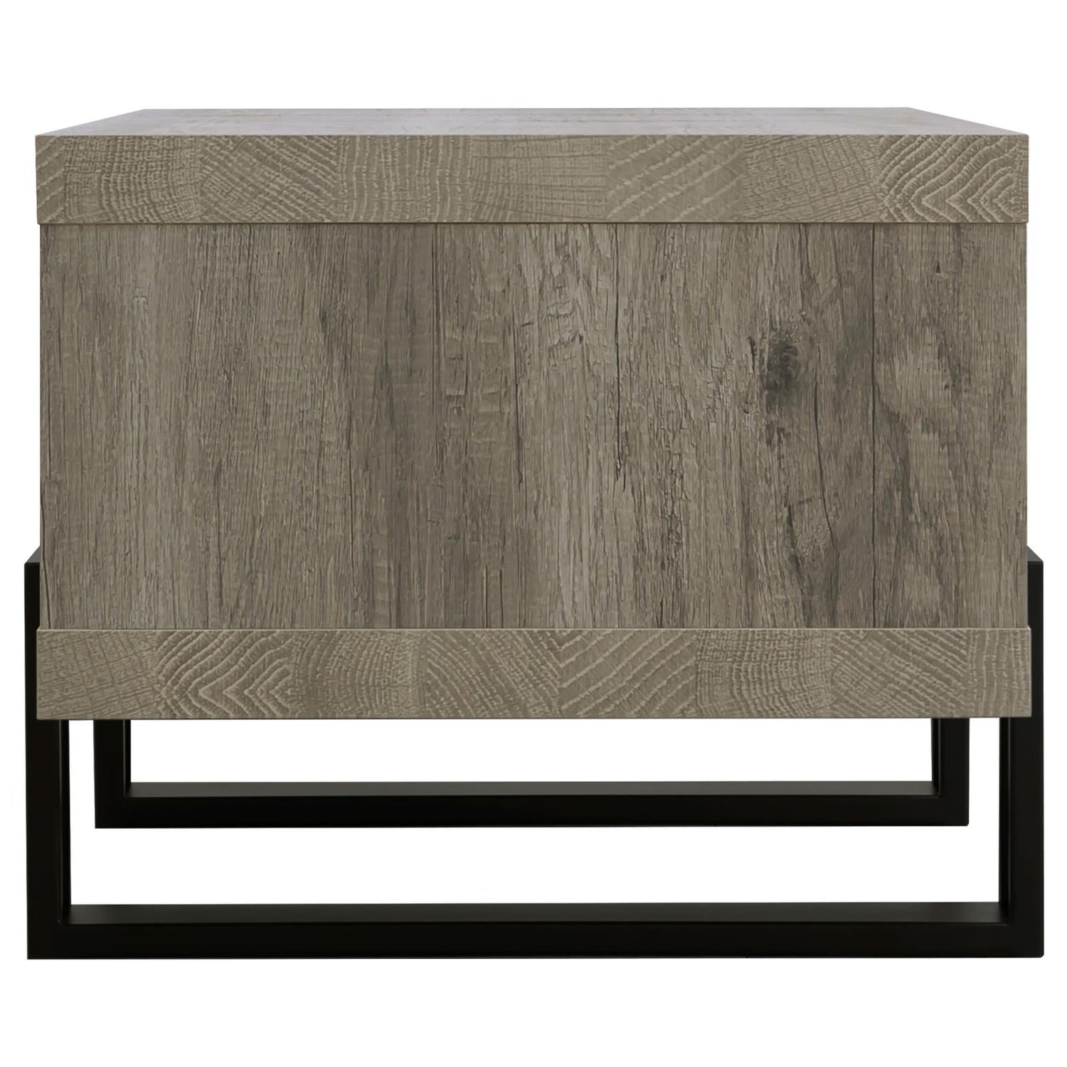 Dinard Gray Driftwood Coffee Table with Shelf - 720878 - Bien Home Furniture &amp; Electronics