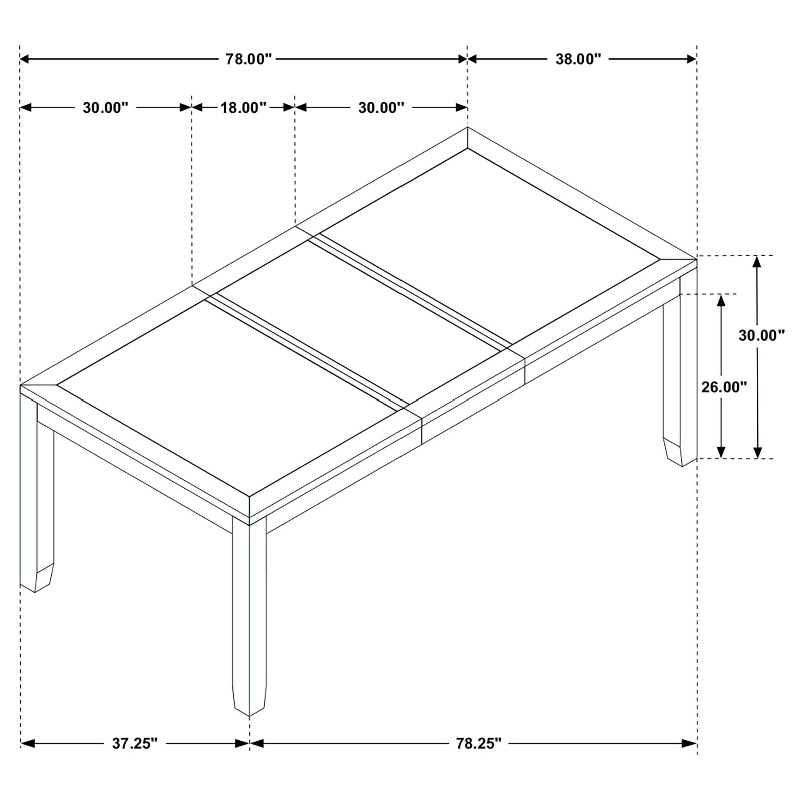 DINING TABLE 5 PC SET - 121221-S5 - Bien Home Furniture & Electronics