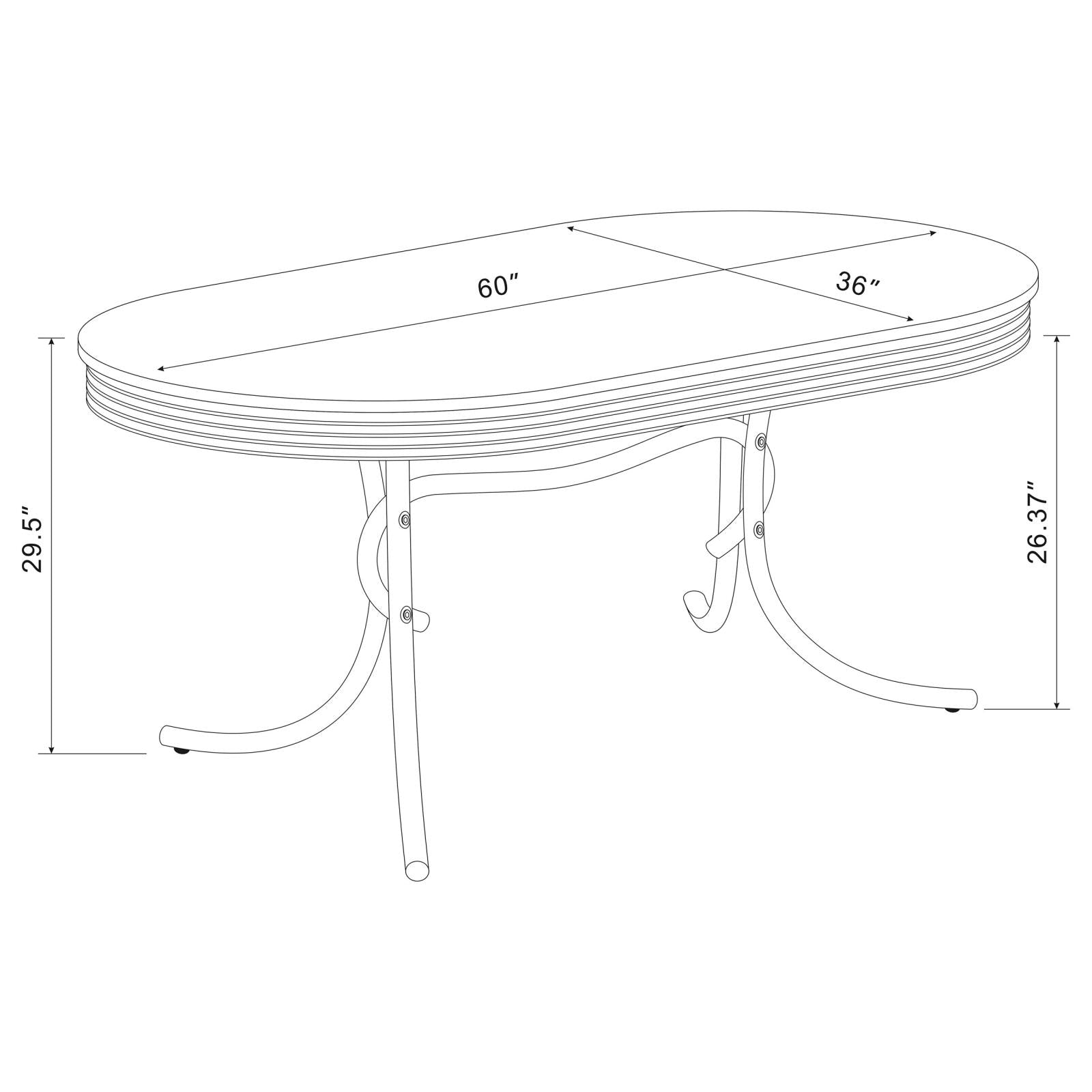 DINING TABLE 5 PC SET - 2065-S5 - Bien Home Furniture & Electronics