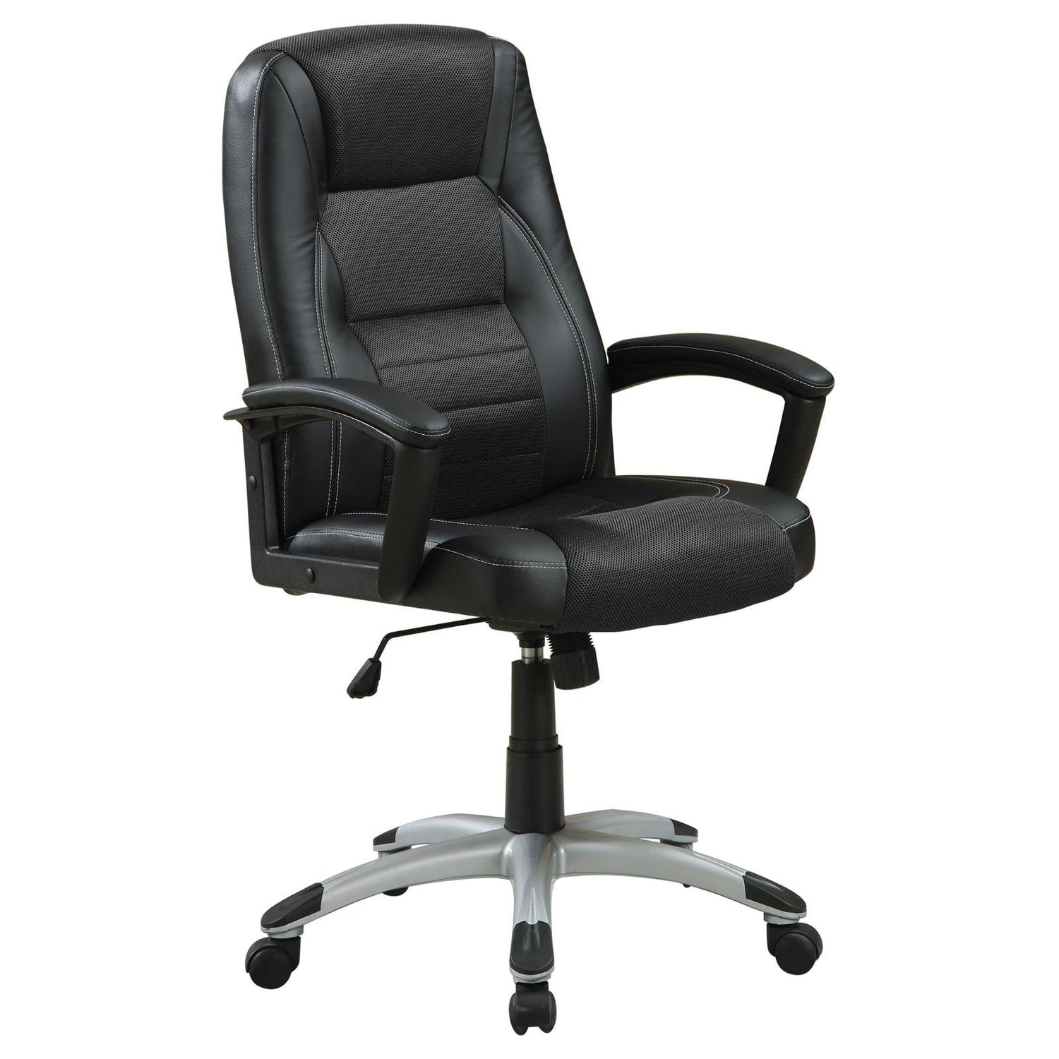 Dione Black Adjustable Height Office Chair - 800209 - Bien Home Furniture & Electronics